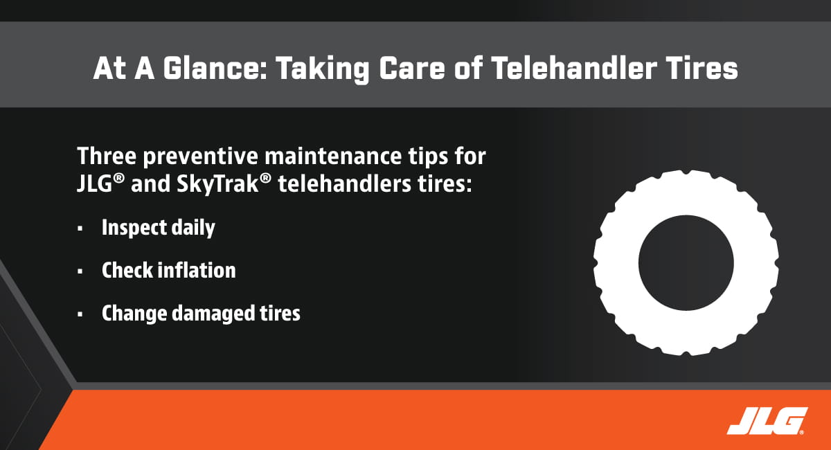 telehandler tire care tips